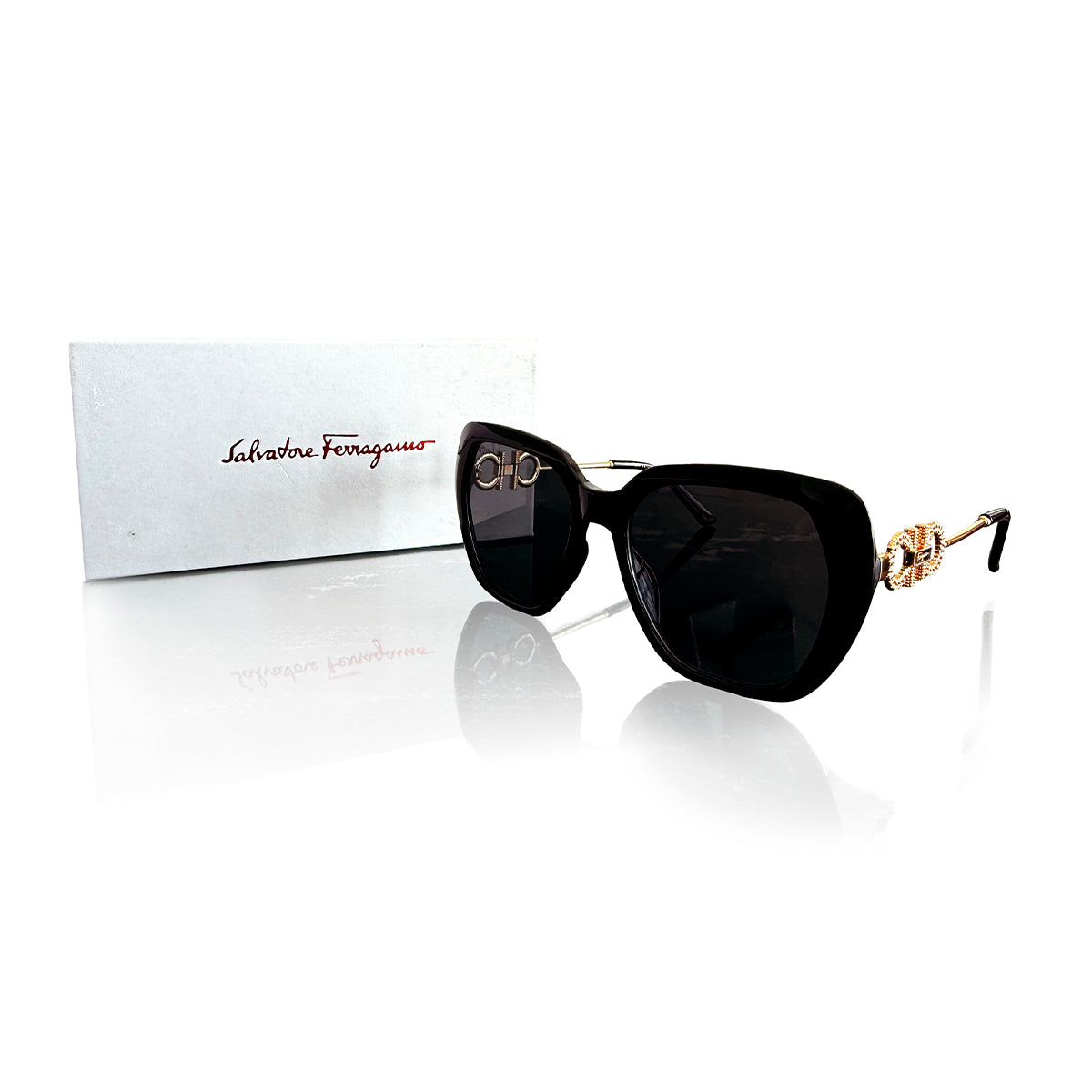Ferragamo Lentes De Sol Negro